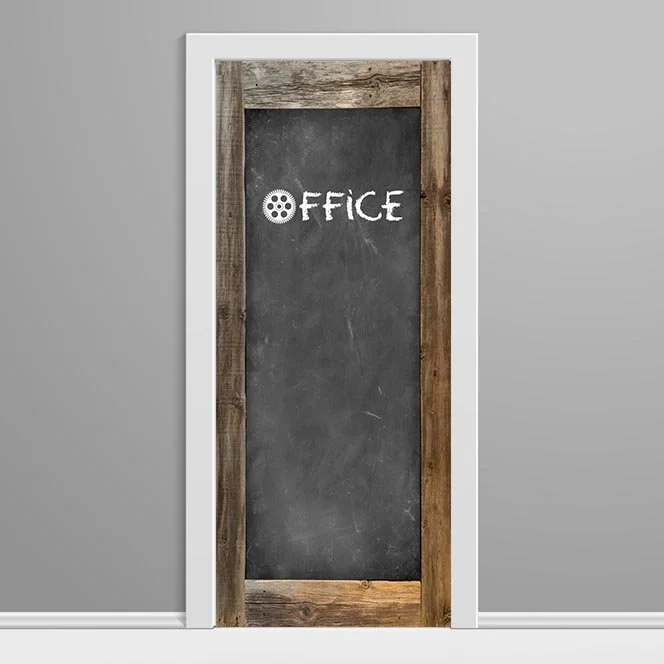 Framed Chalkboard Customizable Door Wrap